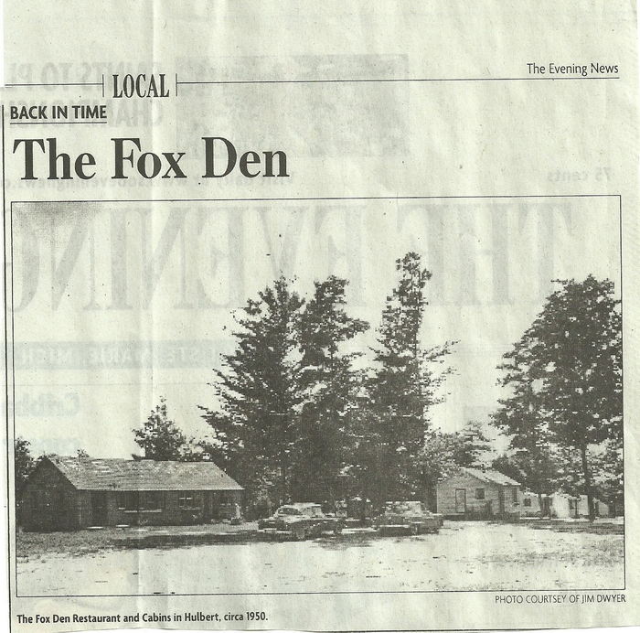 Fox Den Restaurant & Motel - Historical Article (newer photo)